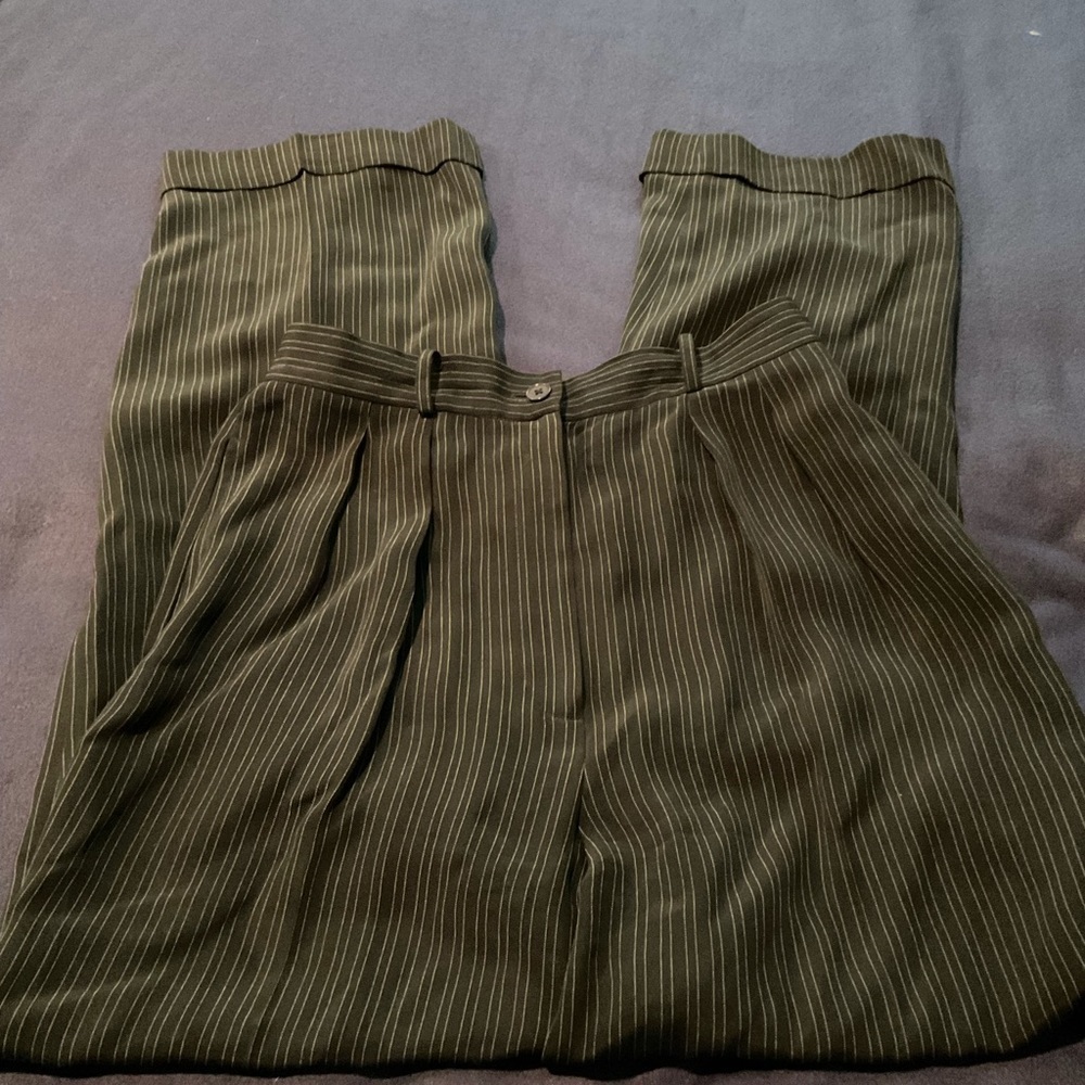 Lauren Ralph Lauren Cuffed 100% Silk Dress Pants - Picture 2 of 4